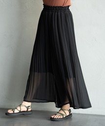 Aunt Marie's | AUNT MARIE’Sシフォン楊柳消しプリーツパンツ(その他パンツ)