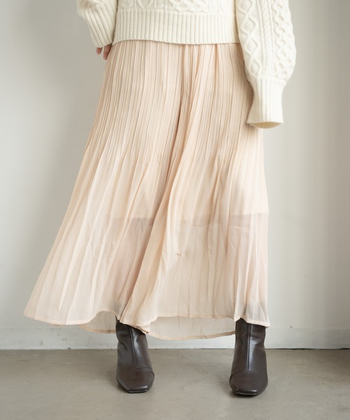 Aunt Marie's(アントマリーズ)の「AUNT MARIE’Sシフォン楊柳消しプリーツパンツ(その他パンツ・レディース・ホワイト/ライトグレー/ブラック/ベージュ/カーキ/ナチュラル・FREE)」の15枚目の写真