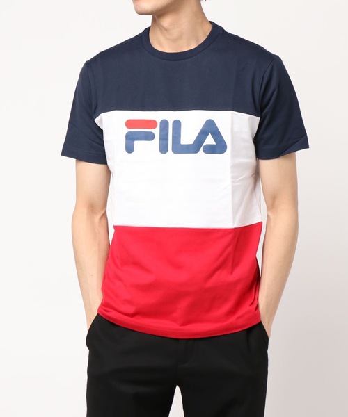 FILA GOLF(フィラゴルフ )の「【FILA:フィラゴルフ】ロゴプリントTシャツ / 半袖 ユニセックス(Tシャツ/カットソー・メンズ・ブラック/ネイビー/レッド/レッド系その他・SMALL/MEDIUM/LARGE/X-LARGE)」の3枚目の写真