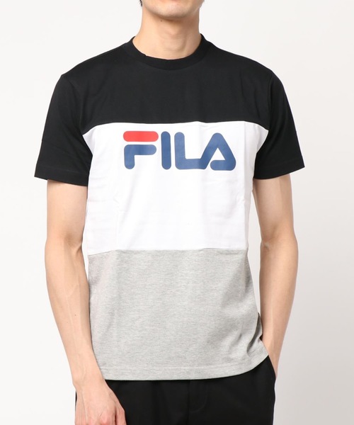 FILA GOLF(フィラゴルフ )の「【FILA:フィラゴルフ】ロゴプリントTシャツ / 半袖 ユニセックス(Tシャツ/カットソー・メンズ・ブラック/ネイビー/レッド/レッド系その他・SMALL/MEDIUM/LARGE/X-LARGE)」の2枚目の写真