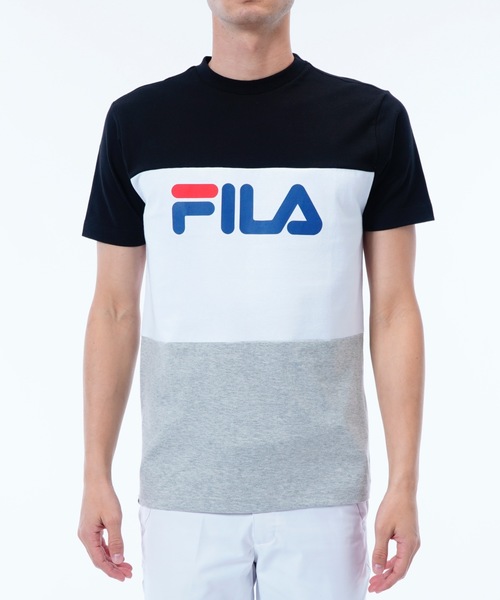 FILA GOLF(フィラゴルフ )の「【FILA:フィラゴルフ】ロゴプリントTシャツ / 半袖 ユニセックス(Tシャツ/カットソー・メンズ・ブラック/ネイビー/レッド/レッド系その他・SMALL/MEDIUM/LARGE/X-LARGE)」の5枚目の写真
