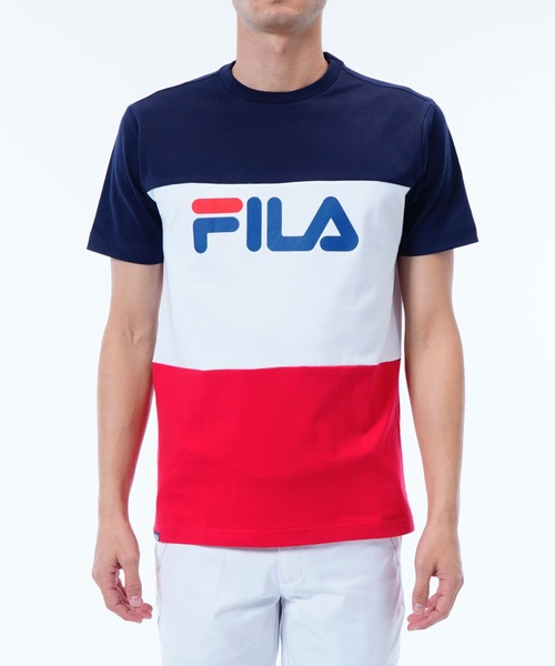 FILA GOLF(フィラゴルフ )の「【FILA:フィラゴルフ】ロゴプリントTシャツ / 半袖 ユニセックス(Tシャツ/カットソー・メンズ・ブラック/ネイビー/レッド/レッド系その他・SMALL/MEDIUM/LARGE/X-LARGE)」の9枚目の写真
