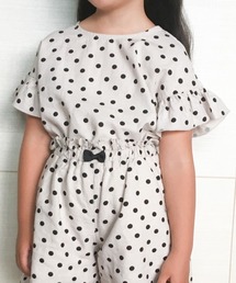 【キッズ】ソフトタッチリネンブラウス半袖/864992