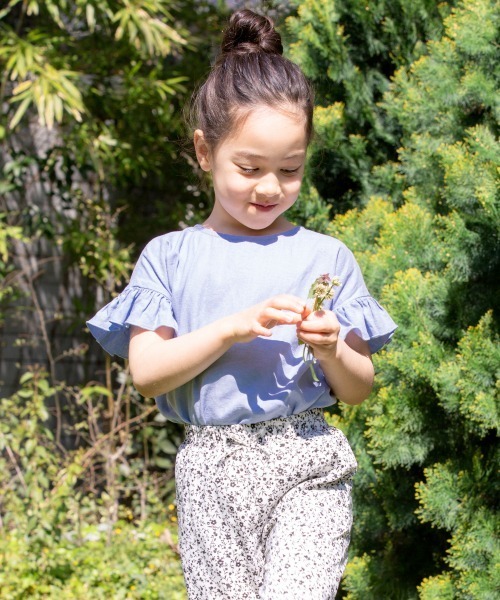 GLOBAL WORK(グローバルワーク)の「【キッズ】ソフトタッチリネンブラウス半袖/864992(シャツ/ブラウス・キッズ・ホワイト/ライトブルー/ベージュ・110cm/100cm/120cm/130cm/140cm)」の6枚目の写真