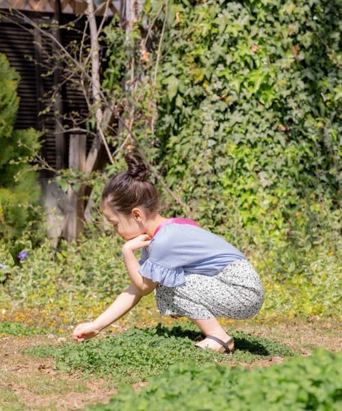 GLOBAL WORK(グローバルワーク)の「【キッズ】ソフトタッチリネンブラウス半袖/864992(シャツ/ブラウス・キッズ・ホワイト/ライトブルー/ベージュ・110cm/100cm/120cm/130cm/140cm)」の13枚目の写真