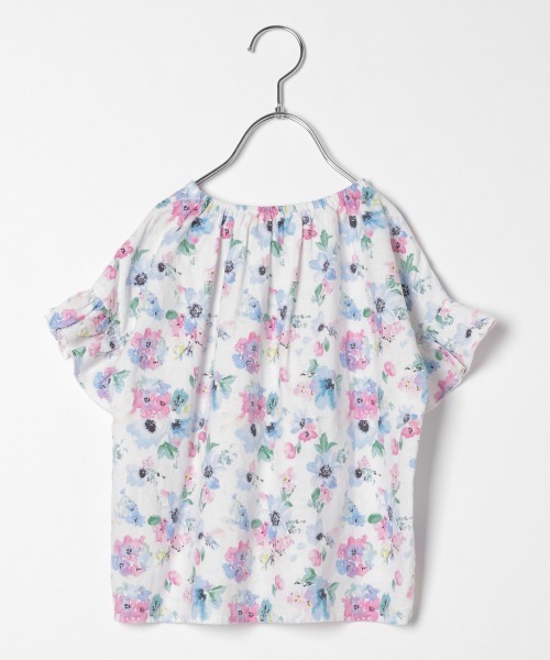 GLOBAL WORK(グローバルワーク)の「【キッズ】ソフトタッチリネンブラウス半袖/864992(シャツ/ブラウス・キッズ・ホワイト/ライトブルー/ベージュ・110cm/100cm/120cm/130cm/140cm)」の17枚目の写真