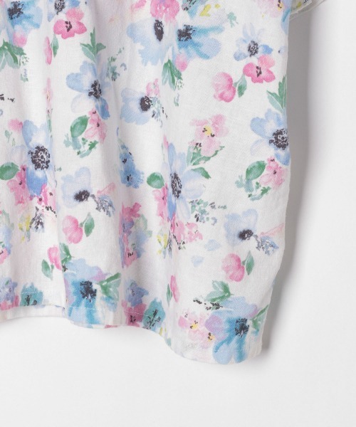 GLOBAL WORK(グローバルワーク)の「【キッズ】ソフトタッチリネンブラウス半袖/864992(シャツ/ブラウス・キッズ・ホワイト/ライトブルー/ベージュ・110cm/100cm/120cm/130cm/140cm)」の7枚目の写真