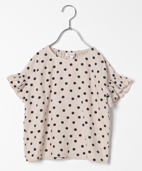 GLOBAL WORK(グローバルワーク)の「【キッズ】ソフトタッチリネンブラウス半袖/864992(シャツ/ブラウス・キッズ・ホワイト/ライトブルー/ベージュ・110cm/100cm/120cm/130cm/140cm)」の18枚目の写真