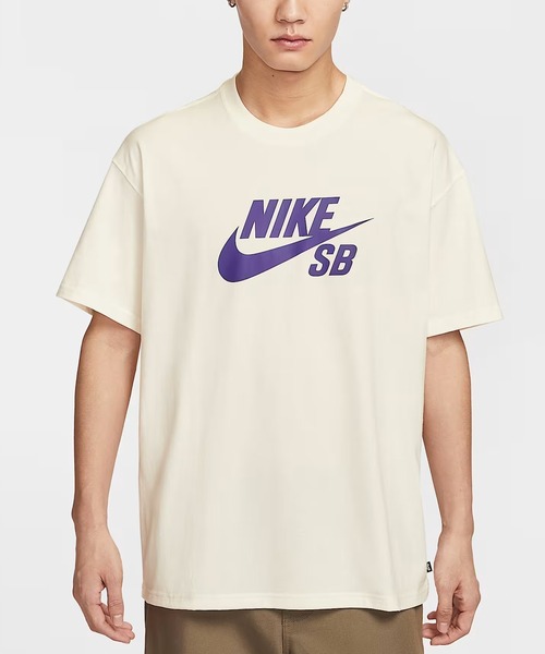 NIKE SB（ナイキエスビー）の「NIKE SB/ナイキエスビー Tシャツ ブランドロゴ クルーネック CV7540-010/CV7540-100/CV7540-844/CV7540-133（Tシャツ/カットソー・メンズ・ブラック×ホワイト/ホワイト×ブラック/コーラルピンク/オフホワイト・M/L/XL/S/2XL）」の2枚目の写真