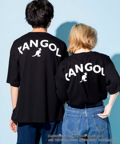 KANGOL(カンゴール)の「∴WEGO/KANGOL バックプリントTシャツ(Tシャツ/カットソー・メンズ・ホワイト/ブラック/ベージュ/ライトパープル/ブルー・SMALL/MEDIUM/LARGE)」の3枚目の写真