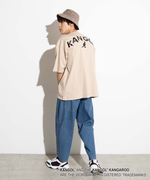 KANGOL(カンゴール)の「∴WEGO/KANGOL バックプリントTシャツ(Tシャツ/カットソー・メンズ・ホワイト/ブラック/ベージュ/ライトパープル/ブルー・SMALL/MEDIUM/LARGE)」の7枚目の写真