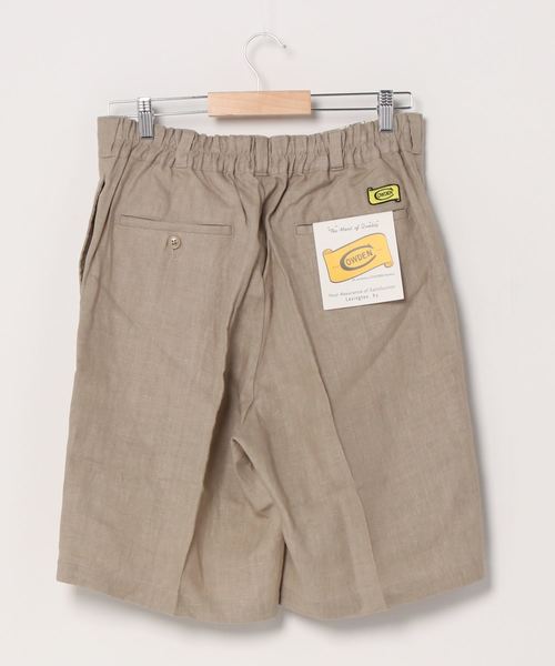 COWDEN（カウデン）の「COWDEN LINEN SHORT PANTS (カウデン リネンショートパンツ)(2colors)(パンツ ベージュ ブラック)（その他パンツ・メンズ・ベージュ/ブラック・M/L）」の4枚目の写真
