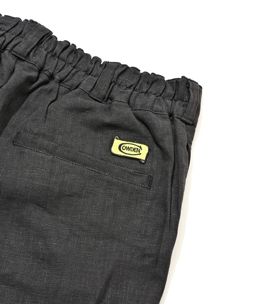 COWDEN（カウデン）の「COWDEN LINEN SHORT PANTS (カウデン リネンショートパンツ)(2colors)(パンツ ベージュ ブラック)（その他パンツ・メンズ・ベージュ/ブラック・M/L）」の7枚目の写真