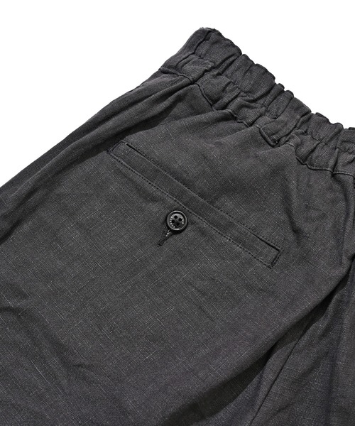 COWDEN（カウデン）の「COWDEN LINEN SHORT PANTS (カウデン リネンショートパンツ)(2colors)(パンツ ベージュ ブラック)（その他パンツ・メンズ・ベージュ/ブラック・M/L）」の8枚目の写真