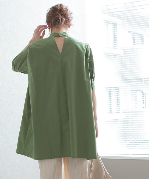 reca(レカ)の「2wayロングシャツブラウス(シャツ/ブラウス・レディース・オフホワイト/ブラック/グリーン・M)」の13枚目の写真