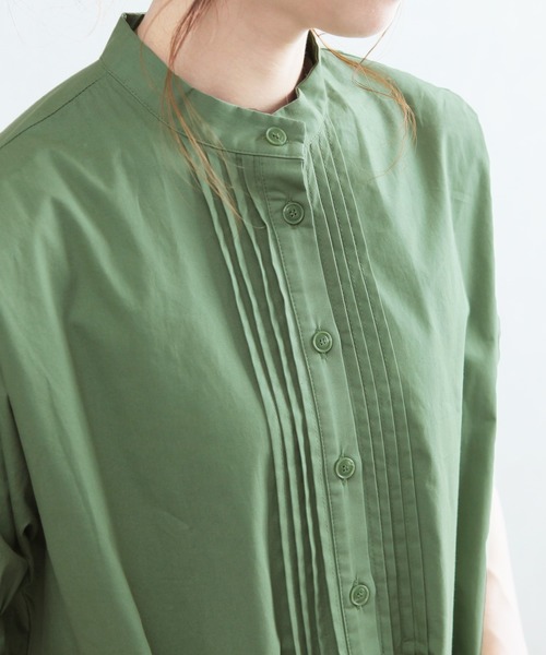 reca(レカ)の「2wayロングシャツブラウス(シャツ/ブラウス・レディース・オフホワイト/ブラック/グリーン・M)」の14枚目の写真