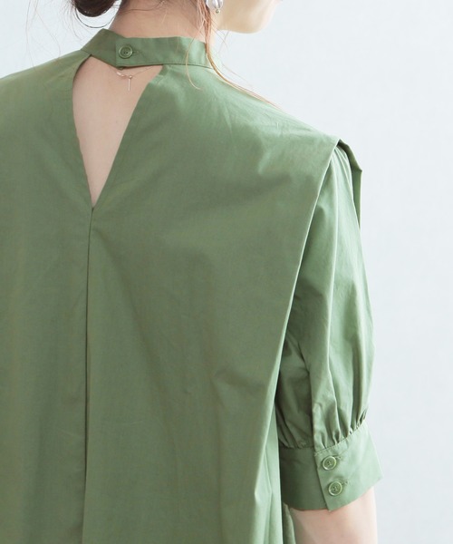 reca(レカ)の「2wayロングシャツブラウス(シャツ/ブラウス・レディース・オフホワイト/ブラック/グリーン・M)」の16枚目の写真