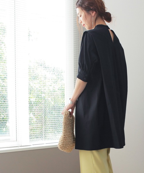 reca(レカ)の「2wayロングシャツブラウス(シャツ/ブラウス・レディース・オフホワイト/ブラック/グリーン・M)」の19枚目の写真