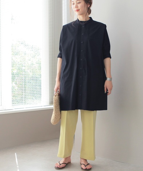 reca(レカ)の「2wayロングシャツブラウス(シャツ/ブラウス・レディース・オフホワイト/ブラック/グリーン・M)」の20枚目の写真