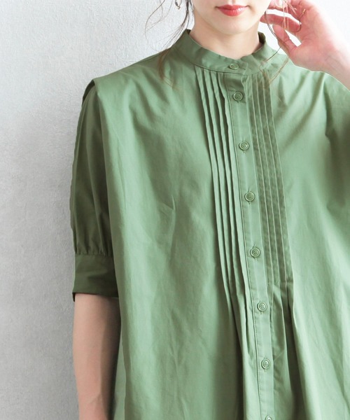 reca(レカ)の「2wayロングシャツブラウス(シャツ/ブラウス・レディース・オフホワイト/ブラック/グリーン・M)」の11枚目の写真