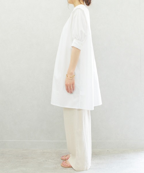 reca(レカ)の「2wayロングシャツブラウス(シャツ/ブラウス・レディース・オフホワイト/ブラック/グリーン・M)」の22枚目の写真