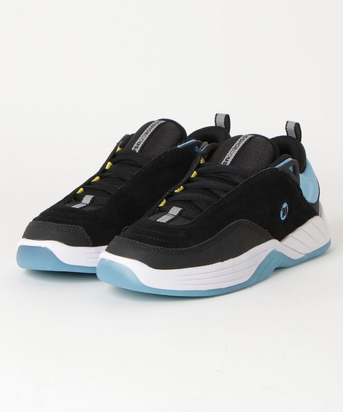 black and blue dc shoes