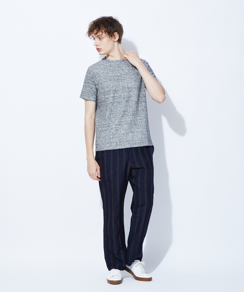 RECENCY OF MINE(リーセンシー オブ マイン)の「【Recency of Mine】ランダムパイルクルーネック Tシャツ(Tシャツ/カットソー・メンズ・オフホワイト/グレー/ネイビー・44/46/48)」の4枚目の写真