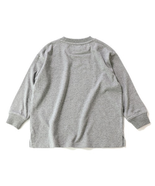 devirock（デビロック）の「BIGシルエット袖リブ長袖Tシャツ（Tシャツ/カットソー・キッズ・ホワイト/ブラック/ライトオリーブ/モカ/杢グレー/パープル系その他/ダークベージュ/パープル系その他2/ブルー系その他/グリーン系その他・80ｃｍ/90cm/110cm/100cm/120cm/130cm/140cm/150cm/160cm）」の21枚目の写真
