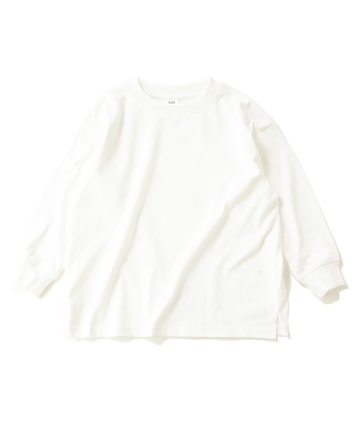devirock（デビロック）の「BIGシルエット袖リブ長袖Tシャツ（Tシャツ/カットソー・キッズ・ホワイト/ブラック/ライトオリーブ/モカ/杢グレー/パープル系その他/ダークベージュ/パープル系その他2/ブルー系その他/グリーン系その他・80ｃｍ/90cm/110cm/100cm/120cm/130cm/140cm/150cm/160cm）」の20枚目の写真