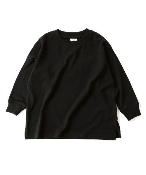 devirock（デビロック）の「BIGシルエット袖リブ長袖Tシャツ（Tシャツ/カットソー・キッズ・ホワイト/ブラック/ライトオリーブ/モカ/杢グレー/パープル系その他/ダークベージュ/パープル系その他2/ブルー系その他/グリーン系その他・80ｃｍ/90cm/110cm/100cm/120cm/130cm/140cm/150cm/160cm）」の19枚目の写真