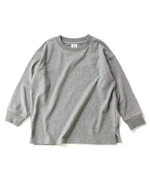devirock（デビロック）の「BIGシルエット袖リブ長袖Tシャツ（Tシャツ/カットソー・キッズ・ホワイト/ブラック/ライトオリーブ/モカ/杢グレー/パープル系その他/ダークベージュ/パープル系その他2/ブルー系その他/グリーン系その他・80ｃｍ/90cm/110cm/100cm/120cm/130cm/140cm/150cm/160cm）」の18枚目の写真