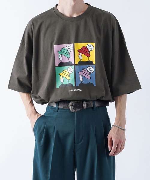 kutir(クティール)の「アソートアートTシャツ(Tシャツ/カットソー・メンズ・ホワイト/ブラック/ダークブラウン/ベージュ/オフホワイト/その他・SMALL/MEDIUM/LARGE)」の4枚目の写真