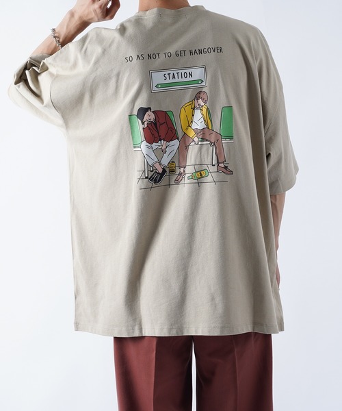 kutir(クティール)の「アソートアートTシャツ(Tシャツ/カットソー・メンズ・ホワイト/ブラック/ダークブラウン/ベージュ/オフホワイト/その他・SMALL/MEDIUM/LARGE)」の5枚目の写真