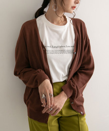 Newlyme | 洗えるニットシルクタッチカーディガン【R】(カーディガン/ボレロ)