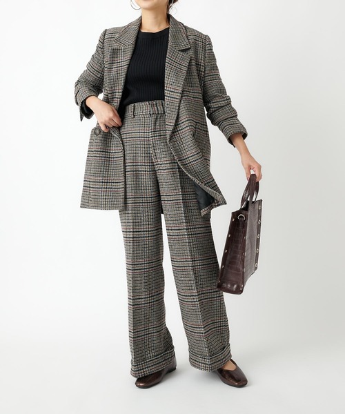 ▼レア✨美品✨サリースコット【9】北欧総柄 コーデュロイ チェック ダウンコート sallyscott（サリースコット） 古着 買取 通販
