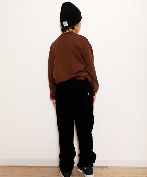 ＆yam（アンドヤム）の「ボアポケットTee（Tシャツ/カットソー・キッズ・ブラック/オリーブ/グレー/ホワイト/ピンク/ライトブラウン/ブルー/ブラウン・110/160/130/150/120/140/100）」の21枚目の写真