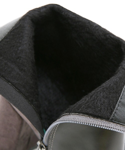 Futier land（フューティアランド）の「バックロング配色スクエアトゥショートブーツ（ブーツ・レディース・ブラック/ブラウン/キャメル/チャコールグレー・36/37/38/39/40）」の19枚目の写真