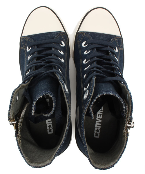 CONVERSE（コンバース）の「コンバース ヒールスニーカー オールスター CONVERSE AS HL WMT HI（スニーカー・レディース・インディゴブルー/ブラック・23cm/24cm/24.5cm/23.5cm）」の7枚目の写真