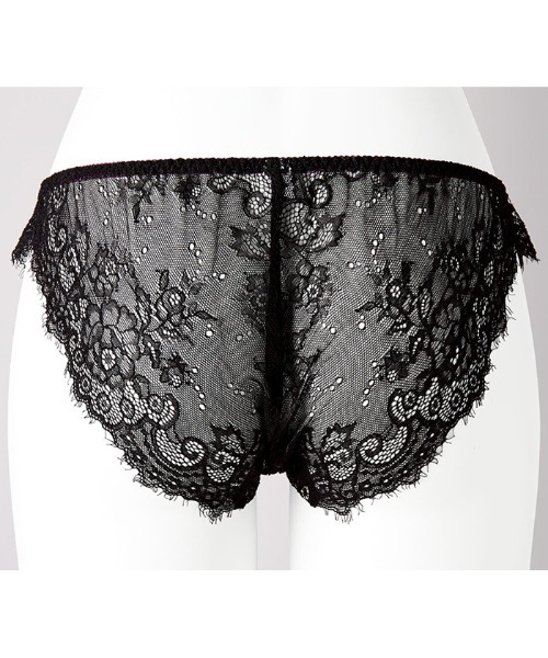 YU'NOW（ユナウ）の「【ノンワイヤーでリラックス】アイラッシュレースのブラレット＆ショーツセット（ブラ&ショーツ・レディース・ブラック/サックスブルー/オレンジ/アイボリー/カーキ/ピンク/ダークブルー/マスタード/ターコイズブルー/イエロー・SMALL/MEDIUM/LARGE/X-LARGE）」の14枚目の写真