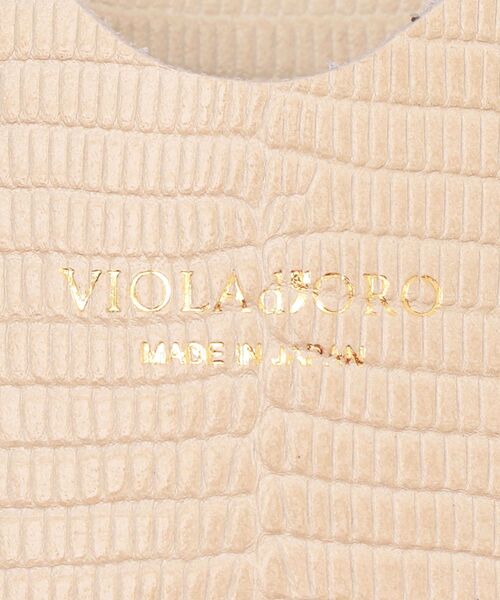 VIOLAd'ORO（ヴィオラドーロ）の「VIOLAd’ORO:スマートフォンポシェット（ショルダーバッグ・レディース・ライトグレー/ブラック/ベージュ系その他・ONE SIZE）」の9枚目の写真