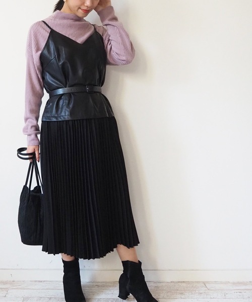 レザーキャミワンピース ワンピース Toyome トヨミー のファッション通販 Zozotown