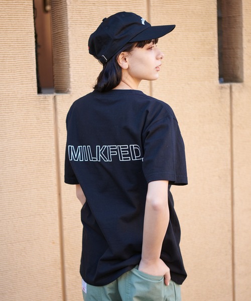 MILKFED.（ミルクフェド）の「SS TEE MINI BAR（Tシャツ/カットソー・レディース・ホワイト/チャコールグレー/ライトグレー/ブラック/ベージュ/ライトグリーン・ONE SIZE）」の2枚目の写真