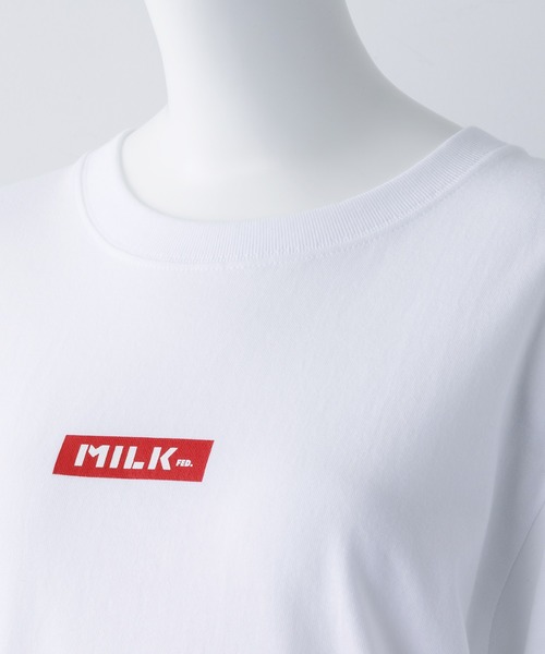 MILKFED.（ミルクフェド）の「SS TEE MINI BAR（Tシャツ/カットソー・レディース・ホワイト/チャコールグレー/ライトグレー/ブラック/ベージュ/ライトグリーン・ONE SIZE）」の9枚目の写真