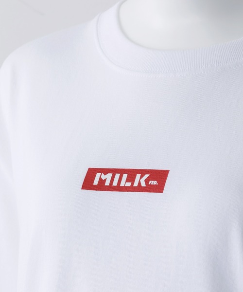 MILKFED.（ミルクフェド）の「SS TEE MINI BAR（Tシャツ/カットソー・レディース・ホワイト/チャコールグレー/ライトグレー/ブラック/ベージュ/ライトグリーン・ONE SIZE）」の7枚目の写真