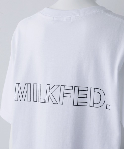 MILKFED.（ミルクフェド）の「SS TEE MINI BAR（Tシャツ/カットソー・レディース・ホワイト/チャコールグレー/ライトグレー/ブラック/ベージュ/ライトグリーン・ONE SIZE）」の10枚目の写真
