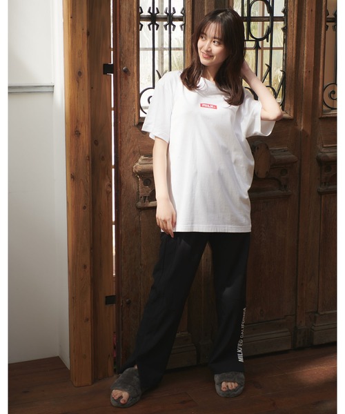 MILKFED.（ミルクフェド）の「SS TEE MINI BAR（Tシャツ/カットソー・レディース・ホワイト/チャコールグレー/ライトグレー/ブラック/ベージュ/ライトグリーン・ONE SIZE）」の18枚目の写真