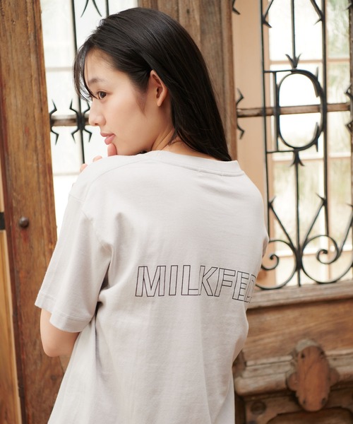 MILKFED.（ミルクフェド）の「SS TEE MINI BAR（Tシャツ/カットソー・レディース・ホワイト/チャコールグレー/ライトグレー/ブラック/ベージュ/ライトグリーン・ONE SIZE）」の14枚目の写真