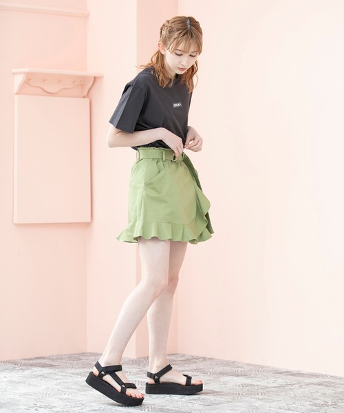 MILKFED.（ミルクフェド）の「SS TEE MINI BAR（Tシャツ/カットソー・レディース・ホワイト/チャコールグレー/ライトグレー/ブラック/ベージュ/ライトグリーン・ONE SIZE）」の20枚目の写真