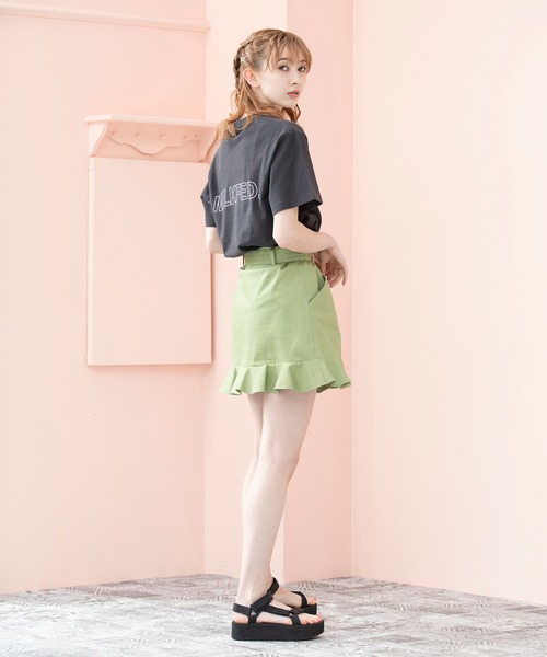 MILKFED.（ミルクフェド）の「SS TEE MINI BAR（Tシャツ/カットソー・レディース・ホワイト/チャコールグレー/ライトグレー/ブラック/ベージュ/ライトグリーン・ONE SIZE）」の22枚目の写真