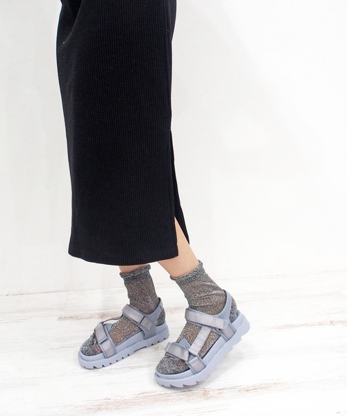 byあしながおじさん（バイアシナガオジサン）の「ワントーンスポーツサンダル / byあしながおじさん（サンダル・レディース・ブラック/グレー/ピンク/ブルー・LL/S/M/L）」の13枚目の写真